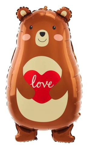 Balon foliowy Miś z sercem Love 48x79cm.jpg