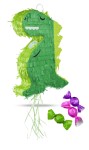 Piniata DINOZAUR rozm. 43x34x8.5 cm na sznurki