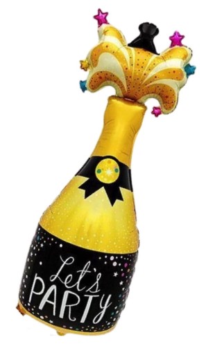 Balony foliowy Szampan Let’s Party 118x49cm