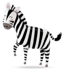 Balon foliowy zebra 84x63cm