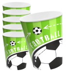 Kubki papierowe Football 220ml 6szt.
