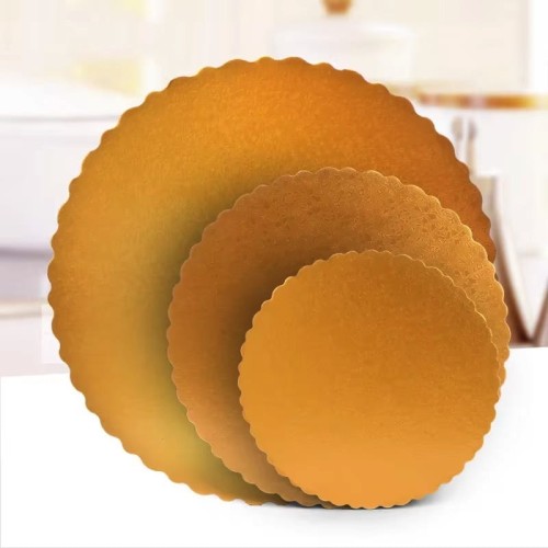 Tacka na ciasto okrągła złota 25cm 1szt.111.jpg