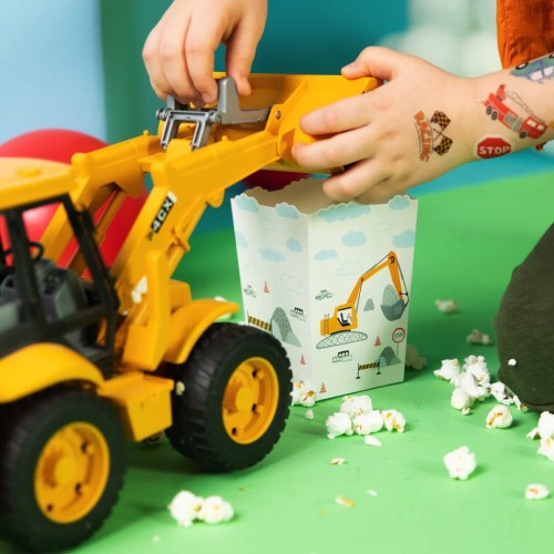 Pudełko na popcorn Auta 8,5x12,5cm 6szt. zestaw1.jpg