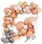 Girlanda balonowa BOHO Roczek Dziewczynki Baby Shower Komunia Święta zestaw