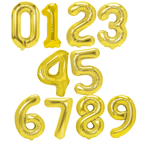 cyfra złota 70 cm 0-9