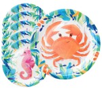 Talerzyki papierowe Ocean Morskie zwierzęta 7cali 6szt. zestaw