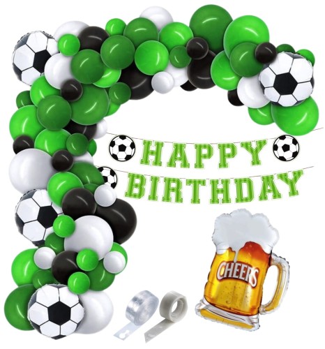 Girlanda balonowa piłka nożna kufel piwa na mecz