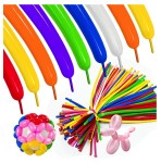 Balony do modelowania rurki mix kolor 50szt