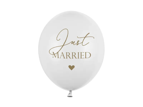 Balony 30cm, Just Married, P. Pure White.png