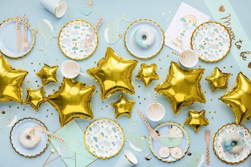 Balony foliowe Gwiazdka, 25 cm, złoty111.jpg