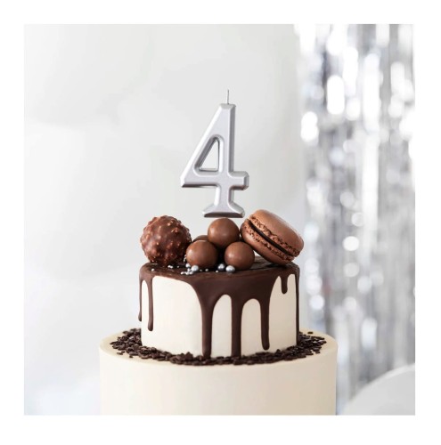 Świeczka cyfra srebrna  4 1111.jpg