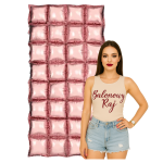 Ścianka balonowa rose gold 72x142