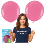 Balony lateksowe fuksja 18cali 2szt