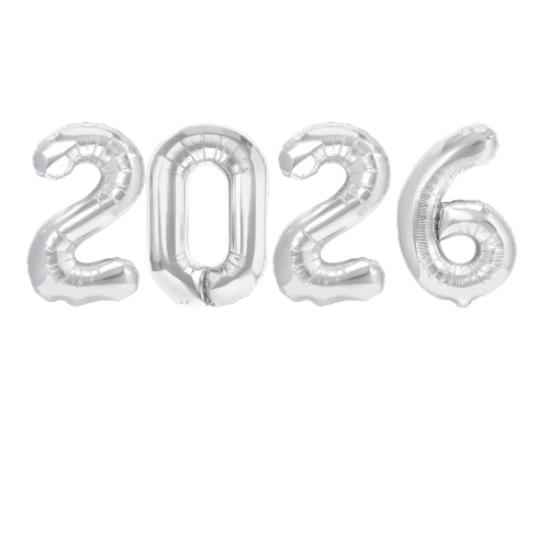 Girlanda balonowa srebrna na Bal Ósmoklasisty Studniówkę 2026.png