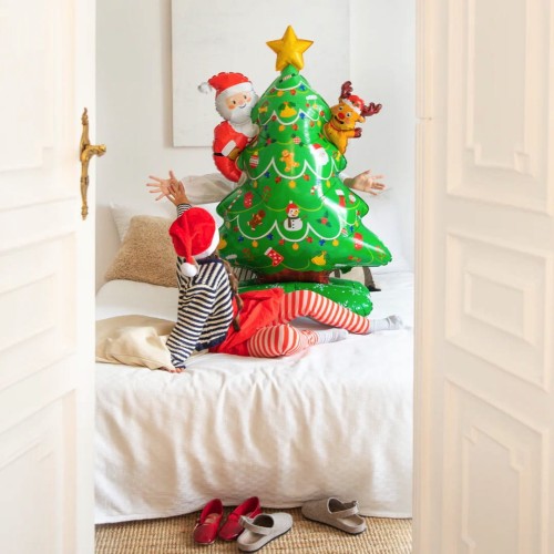Balon foliowy stojący Choinka 93x153cm111.jpg