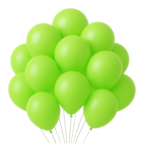 Balony lateksowe zielone jabłuszko limonkowe 12 cali 20 sztuk.png