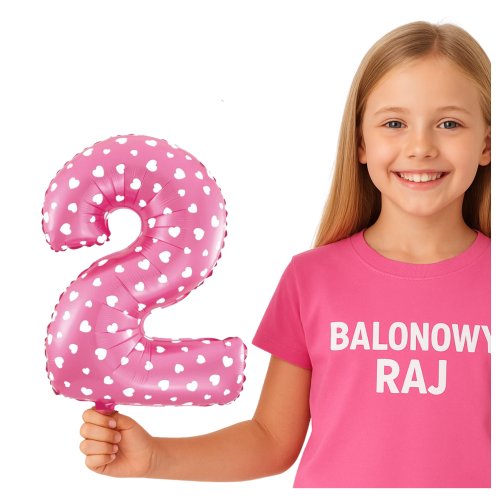 Balon foliowy różowa cyfra 2 w serduszka 40cm.png