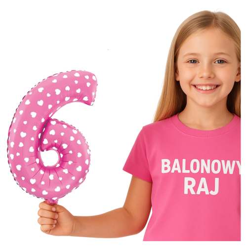 Balon foliowy różowa cyfra 6 w serduszka 40cm.png
