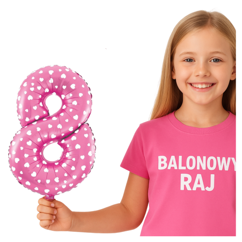 Balon foliowy różowa cyfra 8 w serduszka 40cm.png
