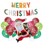 Balony na Święta Mikołajki Boże Narodzenie Baner Merry Christmas MIKOŁAJ