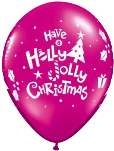 Balon Have a Holly Jolly Christmas 12cali 6szt. mix12.jpg