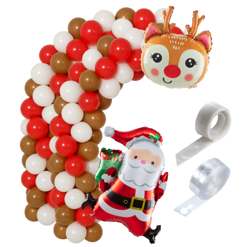 Girlanda balonowa świąteczna Mikołaj Renifer balony Bal Choinkowy wigilijna