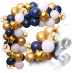 Girlanda balonowa granatowa SYLWESTER Studniówka Urodziny 18stka taśma