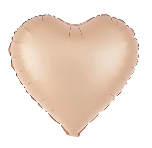 Balon foliowy Serce matowy karmelowy 18cali.jpg