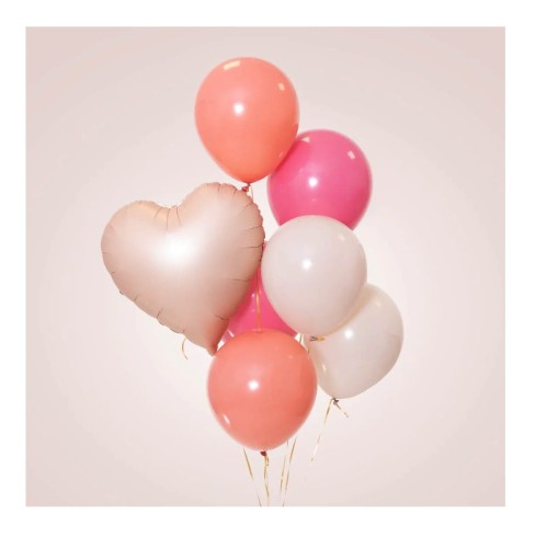 Balon foliowy Serce matowy karmelowy 18cali111.jpg
