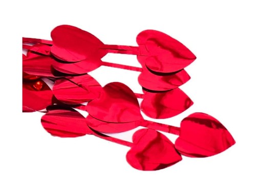 Kurtyna imprezowa Serca czerwona 100x200cm 11111.jpg