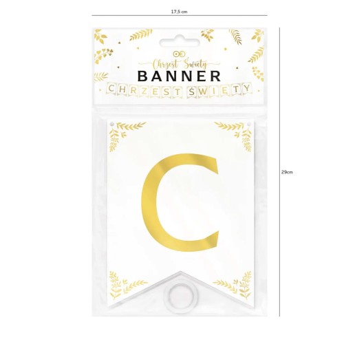 baner Chrzest Święty biały