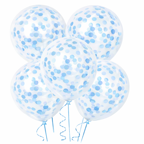 Balony lateksowe z konfetti błękitnym 12 cali 5 szt.png