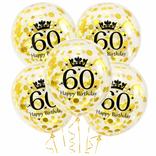 Balony lateksowe z konfetti na 60tkę 12 cali 5 szt.png