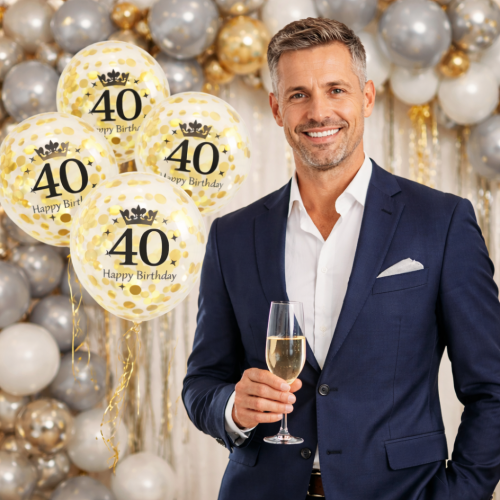 Balony lateksowe z konfetti na 40stkę 12 cali 5 szt inspiracja.png