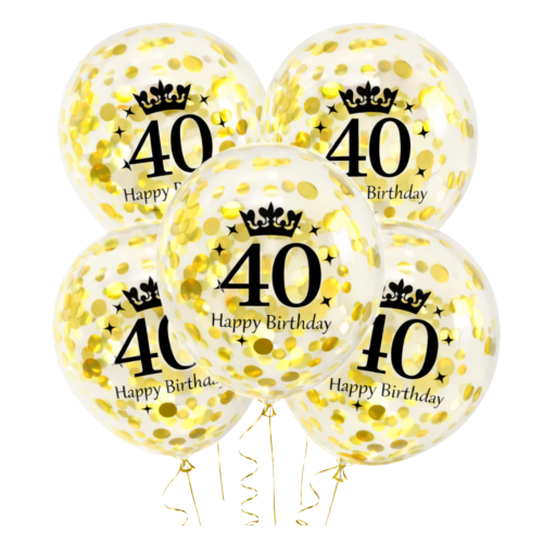Balony lateksowe z konfetti na 40stkę 12 cali 5 szt.png