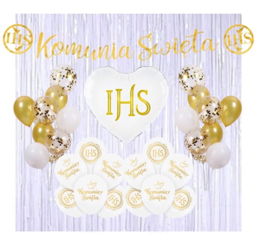 BALONY KOMUNIA ŚWIĘTA Gotowy zestaw dekoracji ŚCIANKA KURTYNA GOŁĄBEK.jpg