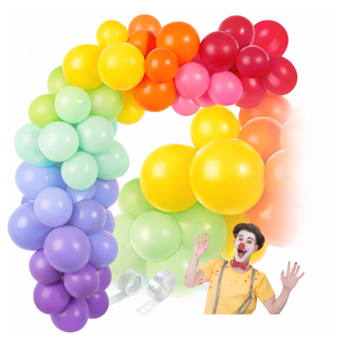 Girlanda balonowa Dzień Przedszkolaka Pasowanie Dzień Dziecka Kolorowa.png