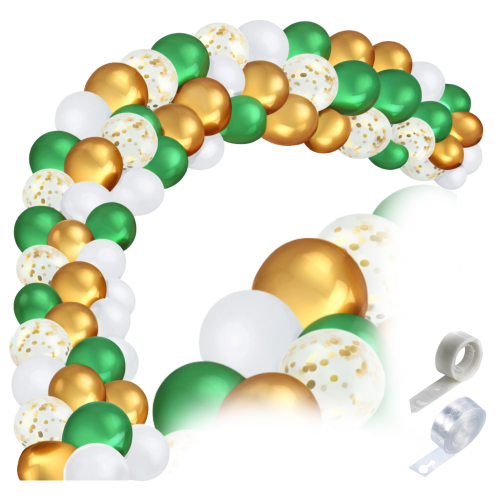 Girlanda balonowa zielona Komunia Święta Chrzest zestaw Dzień św. Patryka