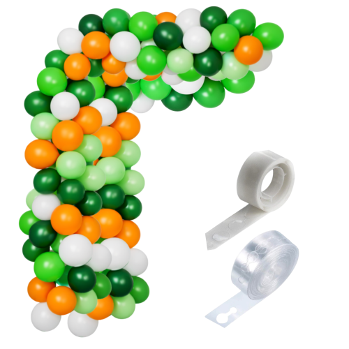 Balony Dzień Św. Patryka Irlandia zestaw girlanda balonowa taśma zielona.png