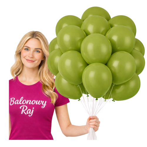 Balony lateksowe Oliwkowe 10 cali 20 szt.png