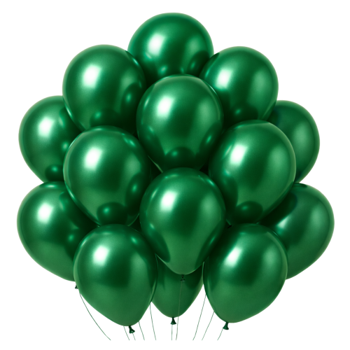 Balony lateksowe ciemnozielone butelkowa zieleń Metaliczne 12 cali 20 szt Dzień Św. Patryka