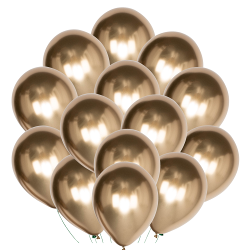 BALONY złoty chrom 20 sztuk 30 cm zestaw 18stka roczek Urodziny Komunia hel