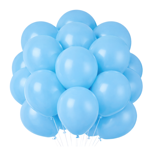 Balony lateksowe błękitne 10 cali 20 sztuk