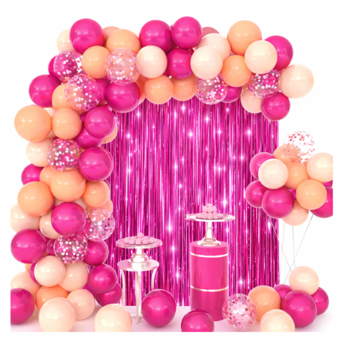 Zestaw dekoracji Dzień Kobiet Mamy Girlanda balonowa na Urodziny taśma