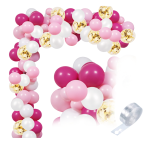 Girlanda balonowa Dzień Kobiet Balonowy Raj taśma fuksjowa Dzień Mamy