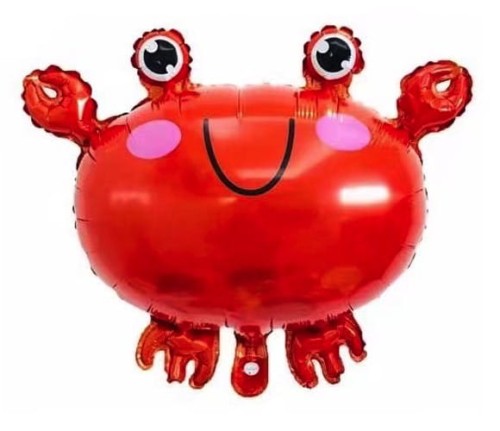 Balon foliowy Krab zwierzątka morskie 50cmx57cm.jpg