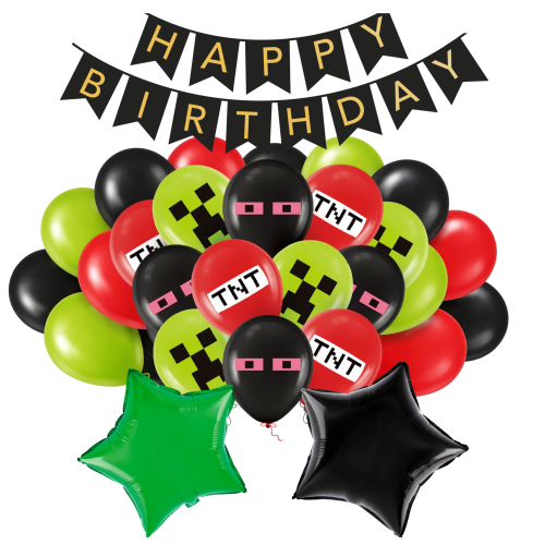 Zestaw balonów dla Gracza Gamer Pad Kontroler dla Chłopaka Balony Urodziny.png