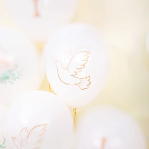 Balony biodegradowalne Komunia 12cali 6szt. zestaw1234.jpg