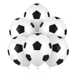 Balony lateksowe Piłka nożna 6 sztuk 30cm DUŻE URODZINY Football HEL