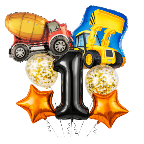 Balony Koparka Betoniarka Urodziny chłopca cyfra czarna 100cm 0-9 DOWOLNA.png